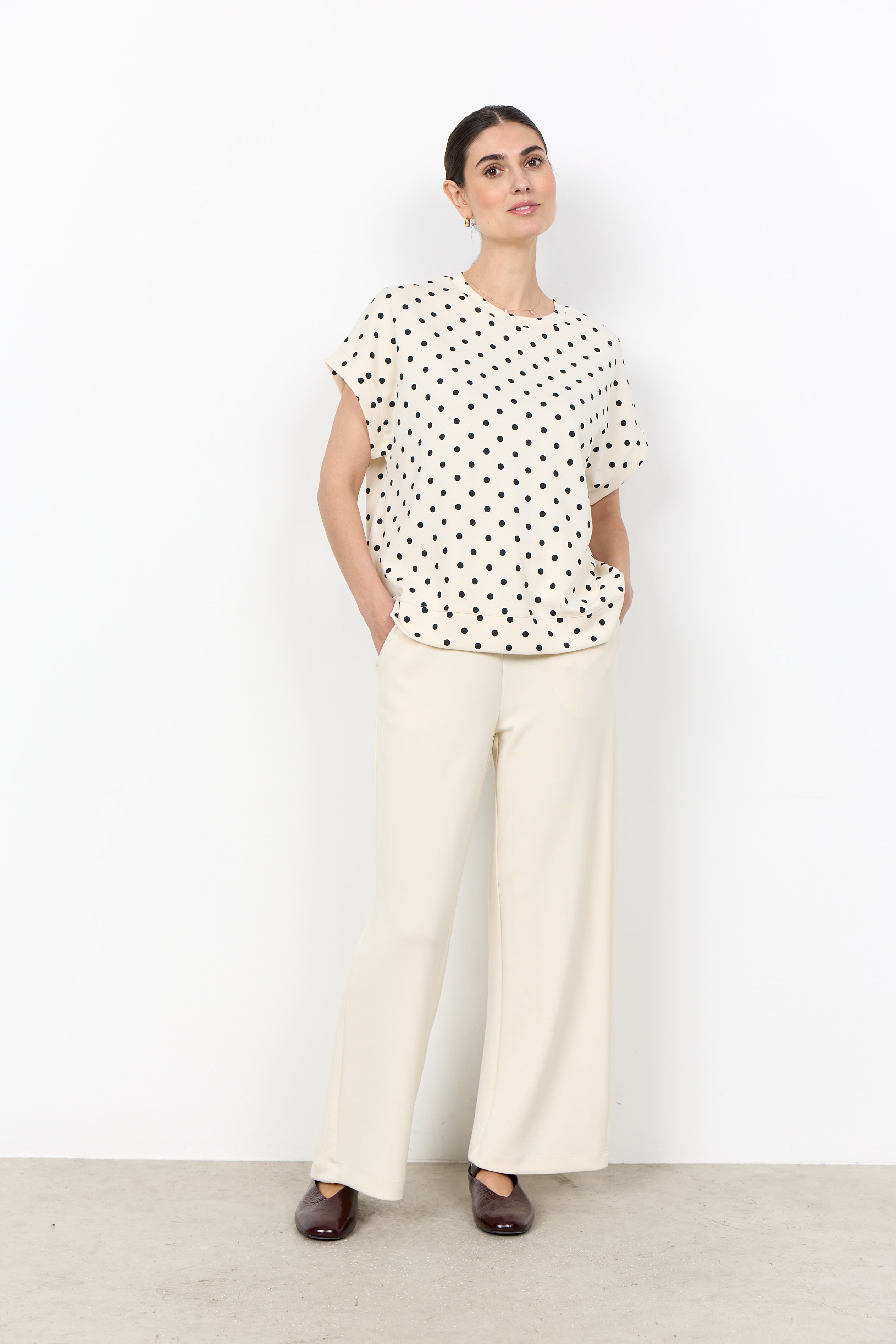 SOYA CONCEPT GODIVA SHORT SLEEVE MODAL TOP