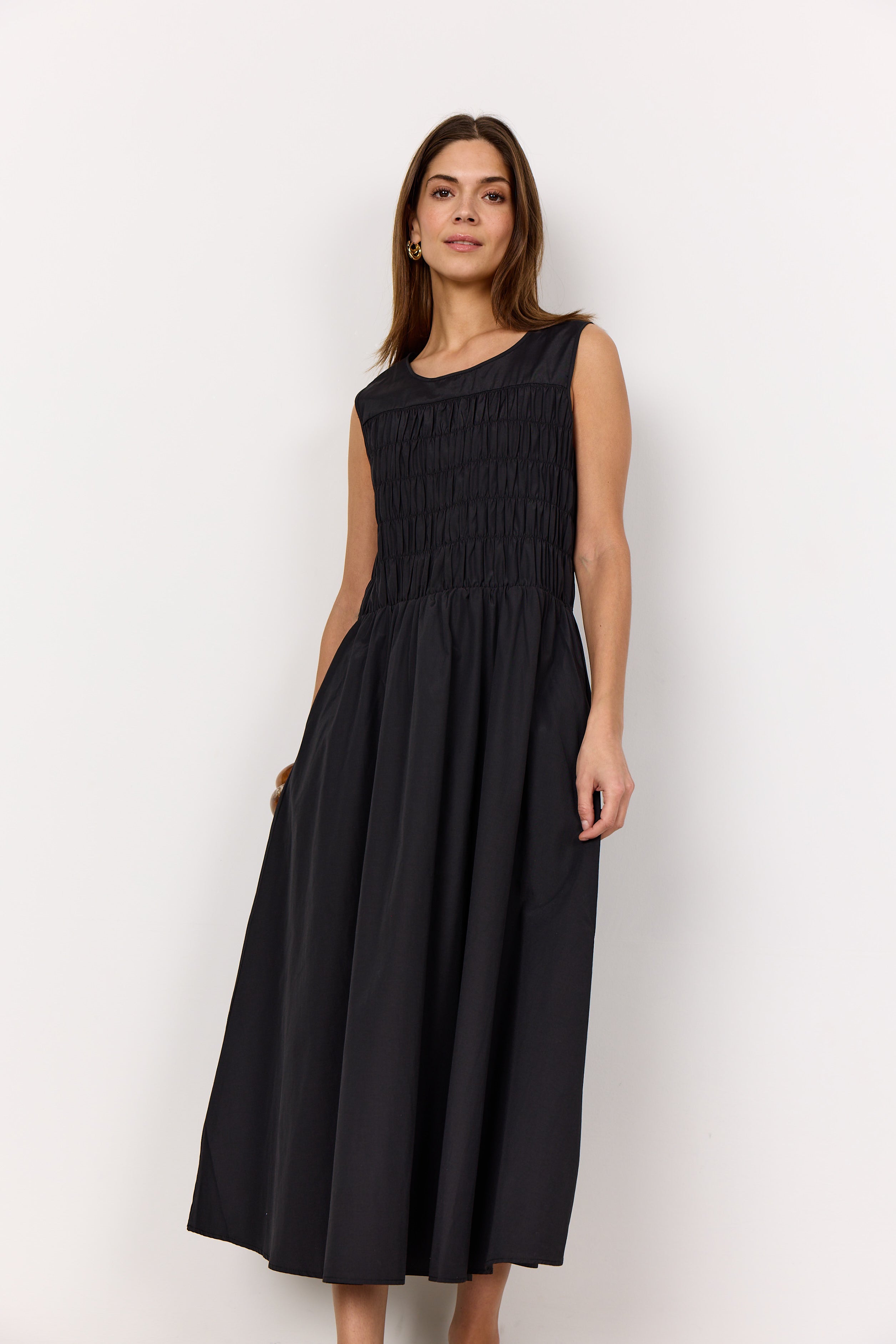 SOYA CONCEPT NETTI GATHERED DRESS