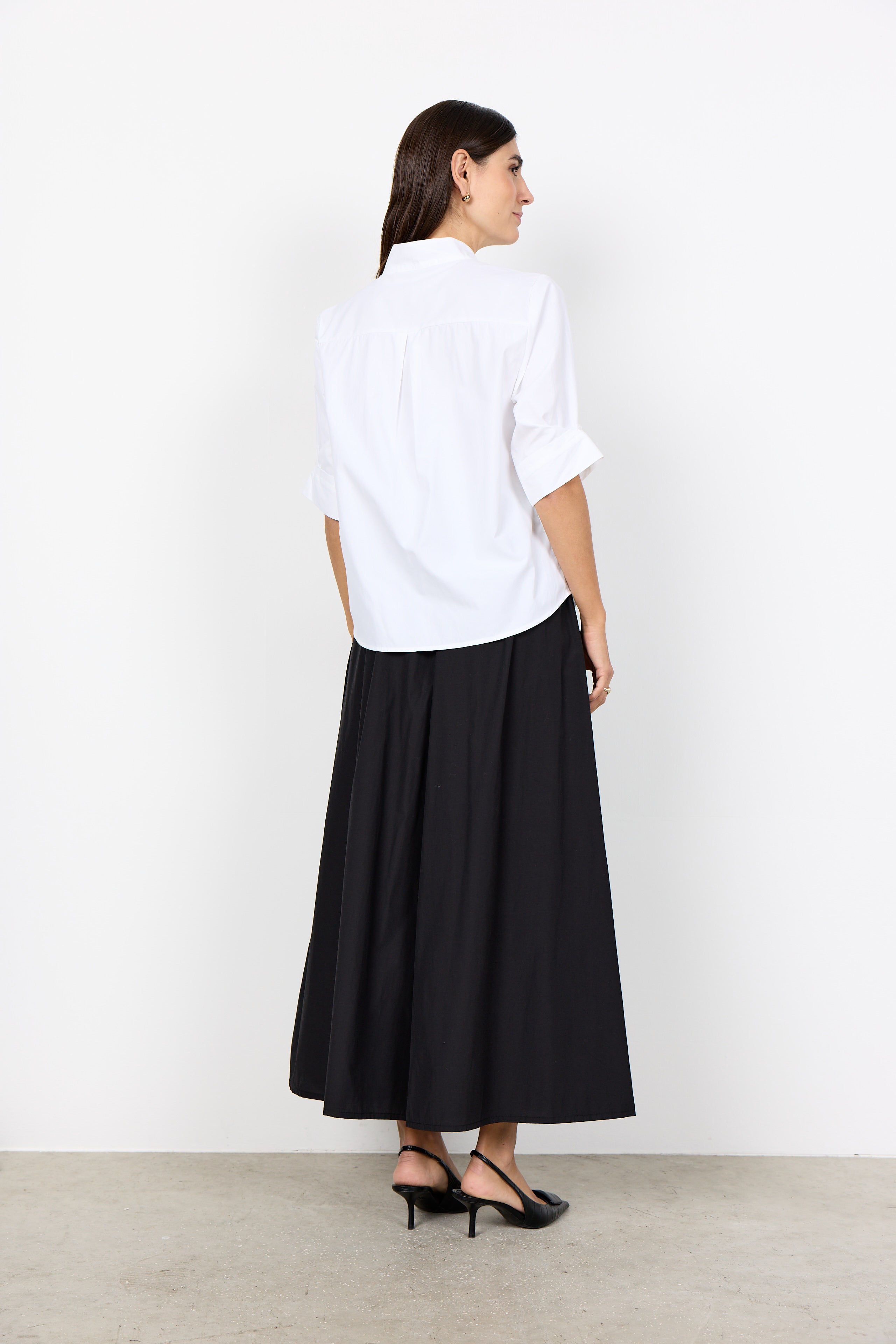 SOYA CONCEPT NETTI MANDARIN COLLAR BLOUSE
