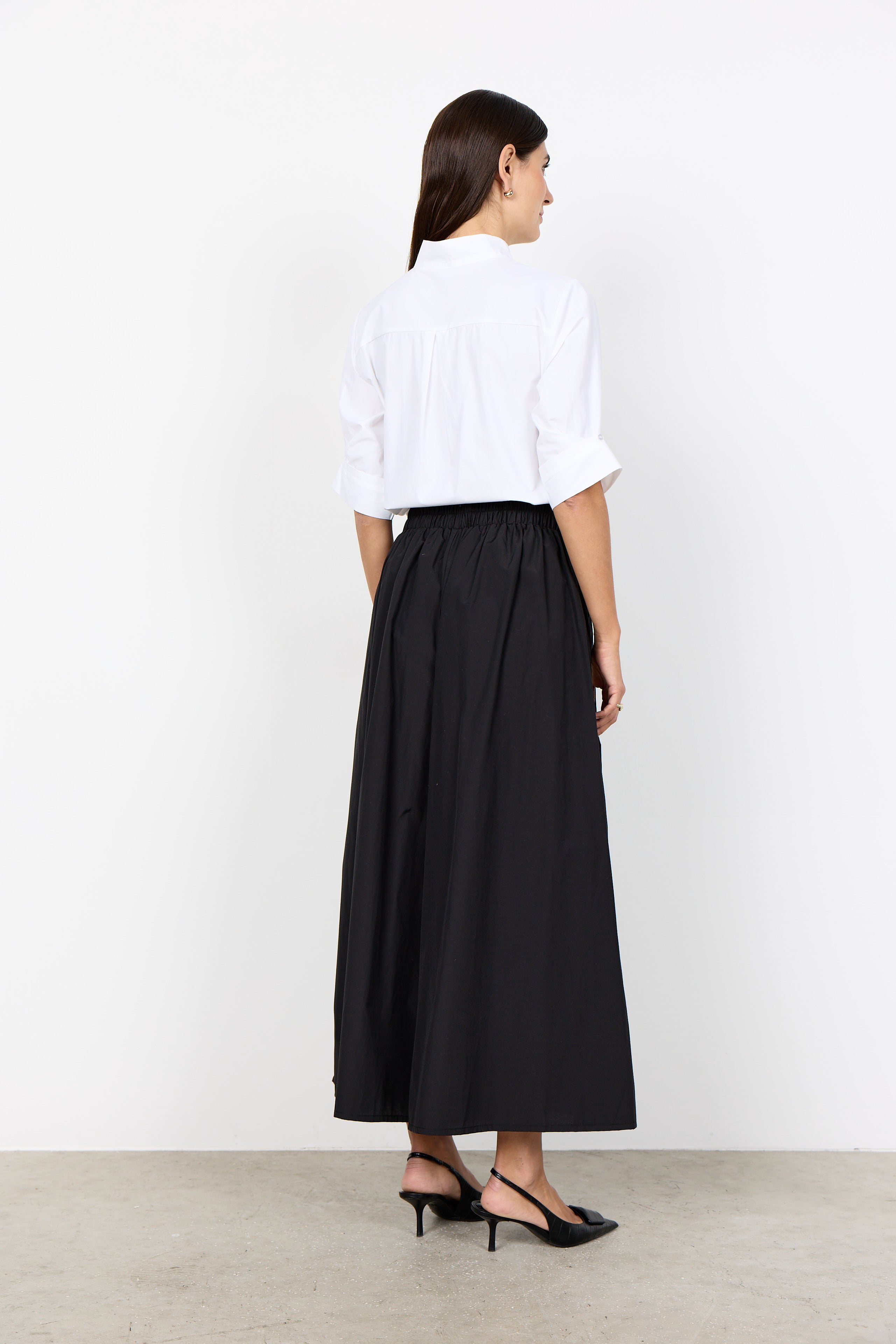 SOYA CONCEPT NETTI WIDE LEG CROPPED PANTS