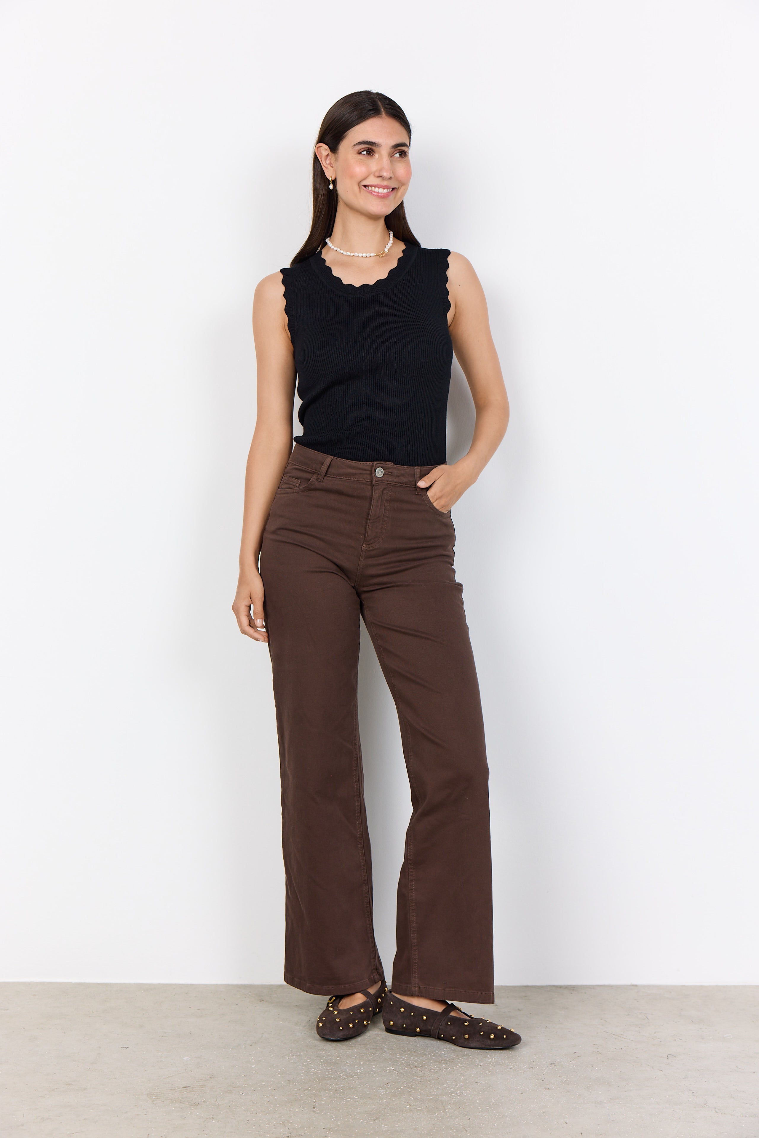 SOYA CONCEPT DOLLIE SCALLOPED EDGE TANK