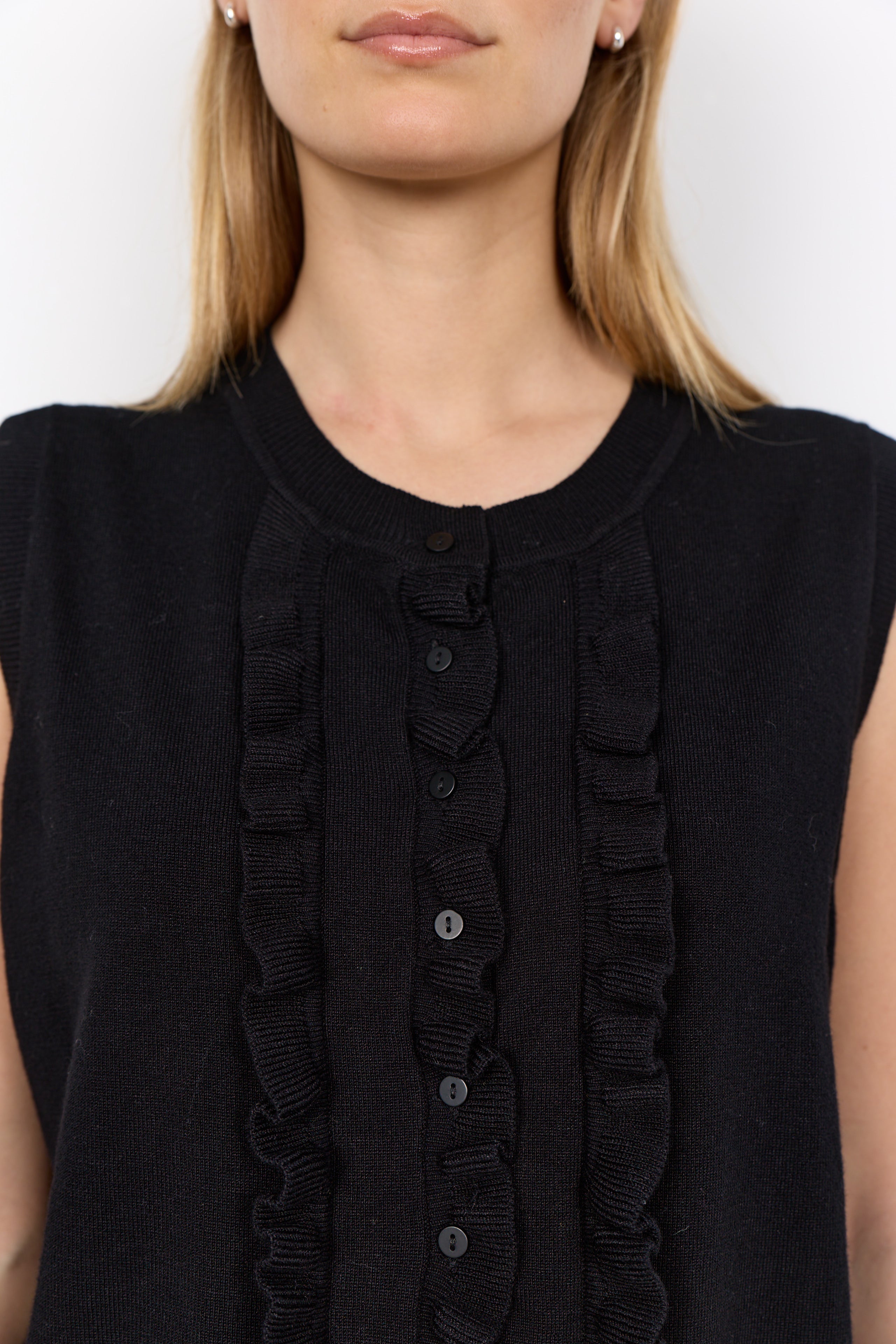 SOYA CONCEPT DOLLIE RUFFLED TANK TOP