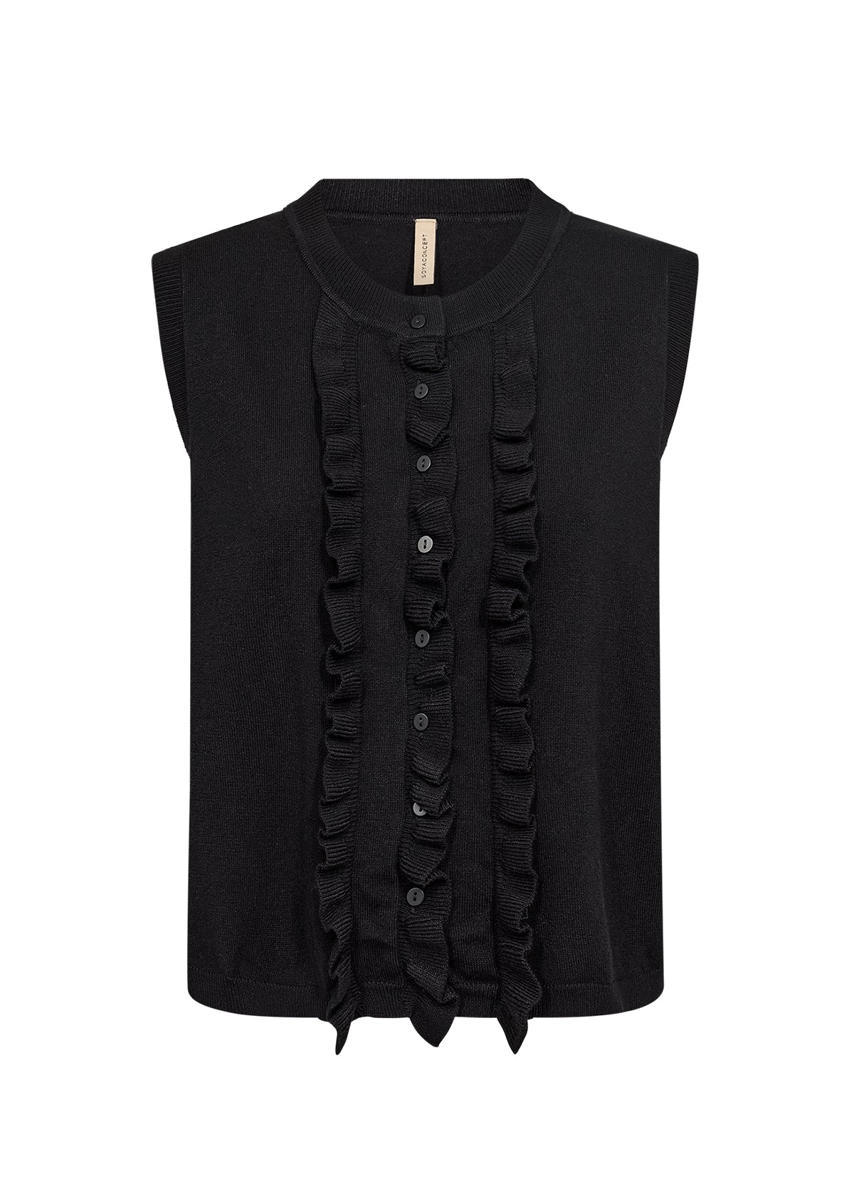 SOYA CONCEPT DOLLIE RUFFLED TANK TOP