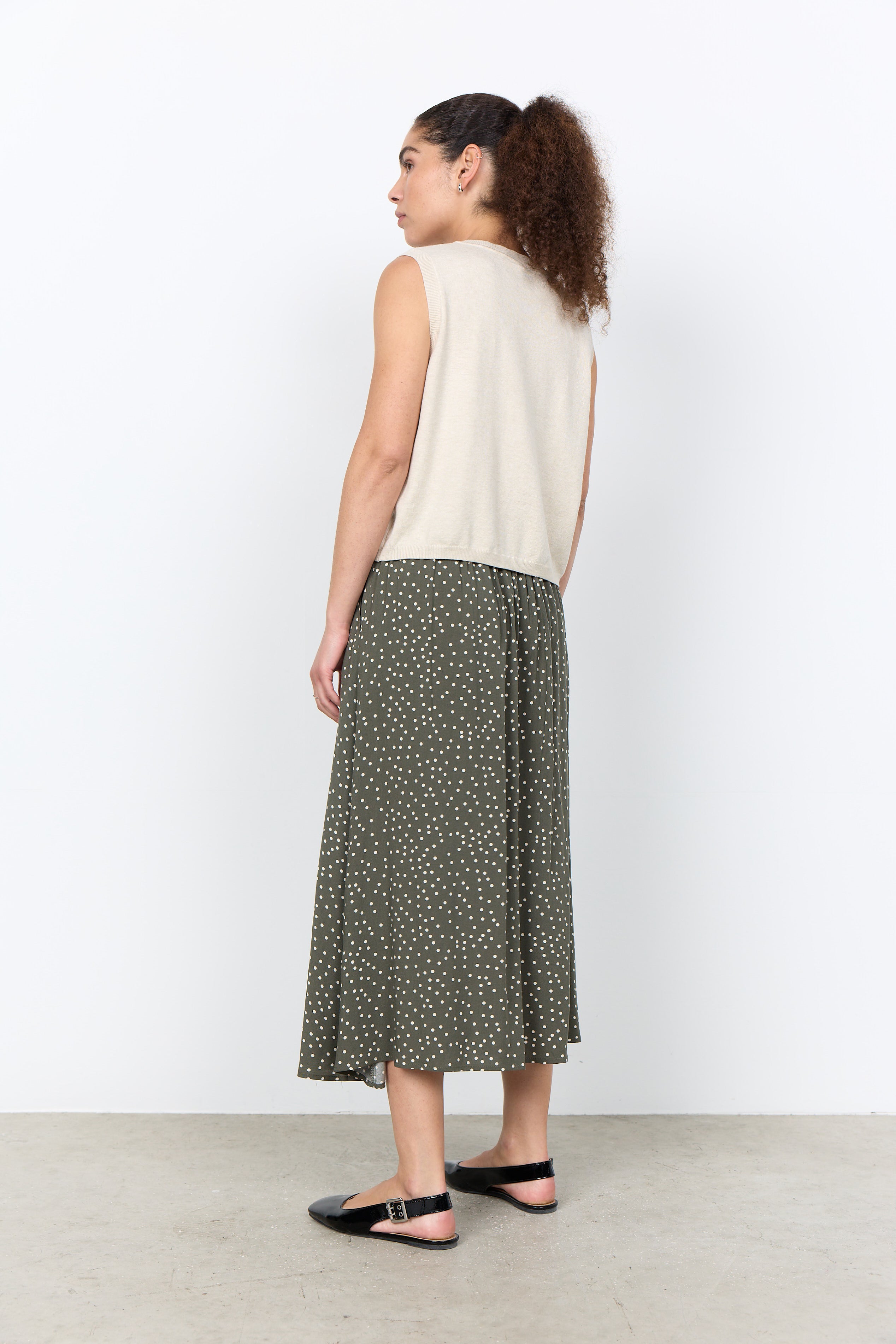 SOYA CONCEPT DOLLIE RUFFLED TANK TOP