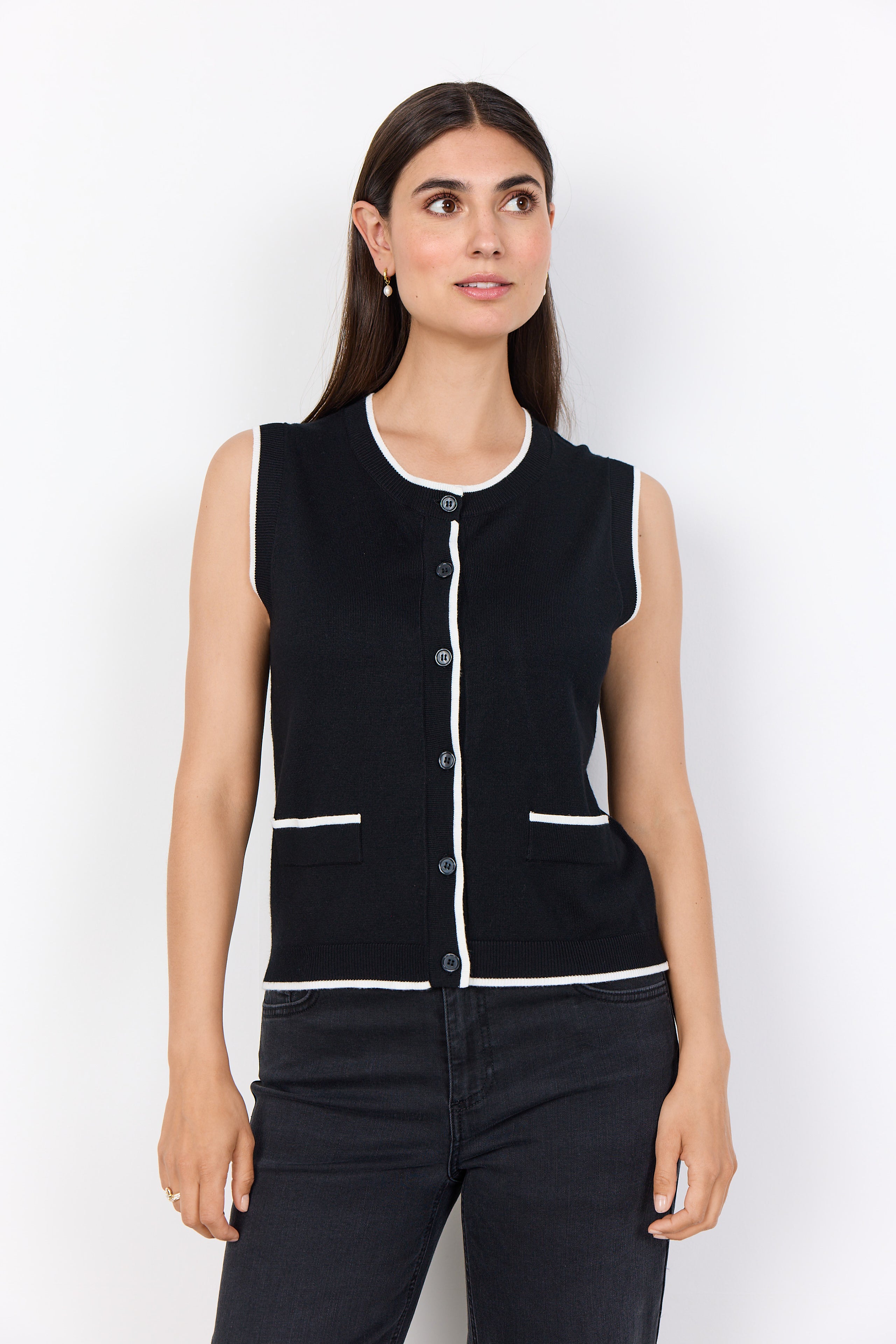 SOYA CONCEPT DOLLIE CONTRAST VEST