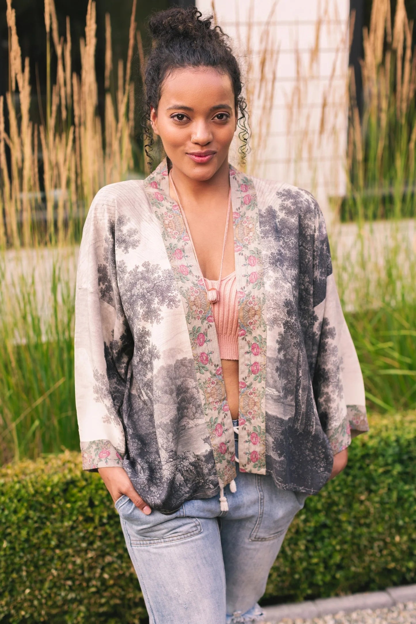 MARKET OF STARS AND STILL I RISE PIXIE DUSTER CROPPED JACKET