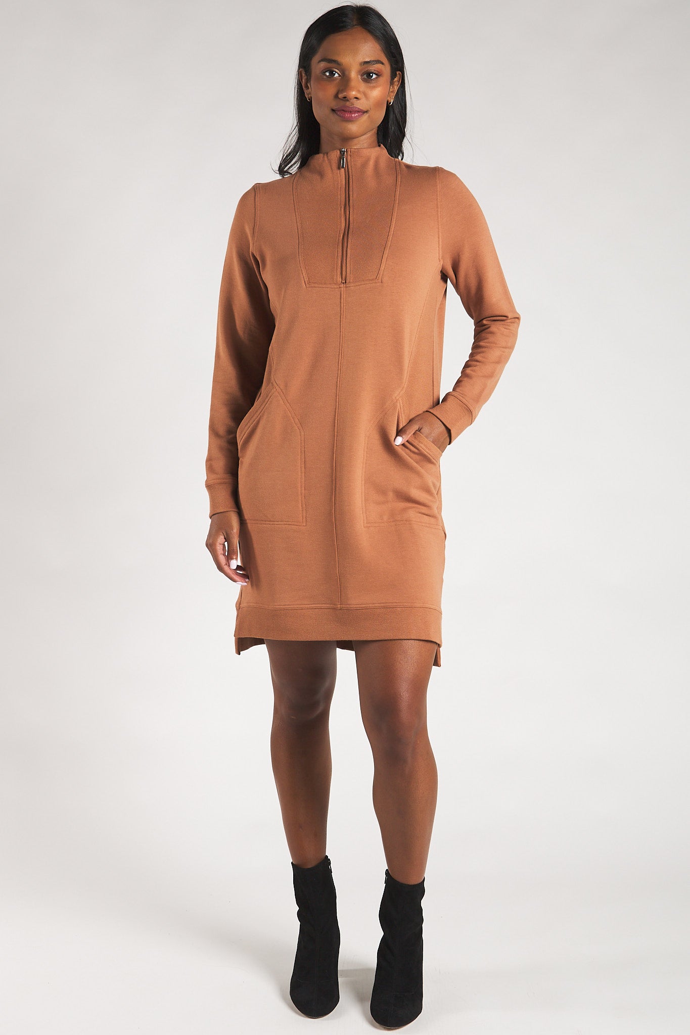 Dress with sale hood and pockets