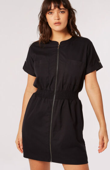 APRICOT UTILITY POCKET DRESS