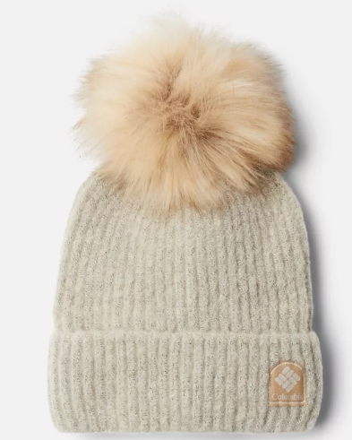 COLUMBIA WINTER BLUR POM BEANIE