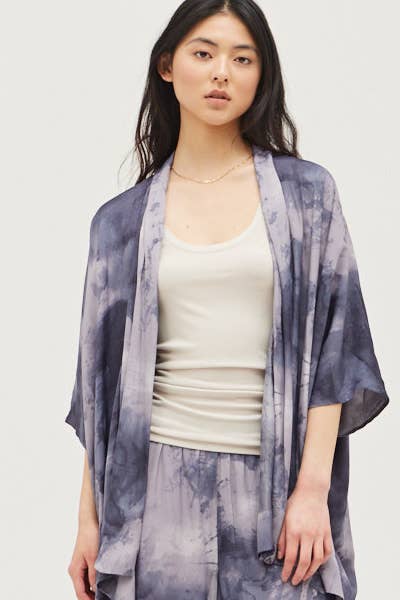 GRADE & GATHER LILY TIE DYE KIMONO