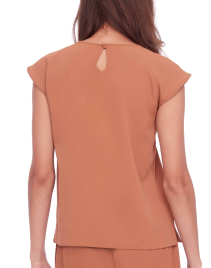 UP! VEGAN SILK CAP SLEEVE TOP